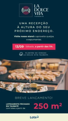 Foto 3: LOTEAMENTO FECHADO LA DOLCE VITA TAUBATE